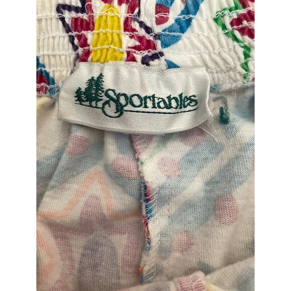 Vintage Sportables 80s/90s Geometric Patterned High Waist Shorts Size Small - Picture 4 of 4
